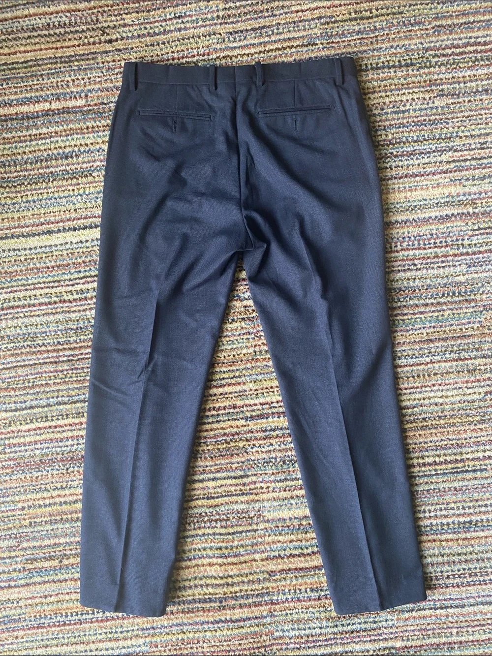 Banana Republic Marzotto Navy Modern Slim Fit Dress Pants in Wool 34x30